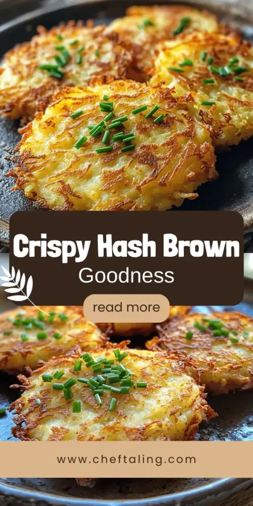 Discover the ultimate crispy hash brown patties recipe that will elevate your breakfast or brunch game! Learn how to achieve that perfect golden-brown crunch and fluffy interior with simple ingredients like russet potatoes and onions. Perfect as a side dish or even a main feature in a breakfast burrito, these patties are easy to make and deliciously satisfying. Click through to explore the full recipe and impress your family and friends with your cooking skills!
