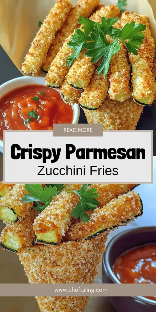 Indulge in a deliciously crispy and flavorful snack with Baked Parmesan Zucchini Fries! These healthy fries are a lighter alternative to traditional snacks, using zucchini for a nutritious twist. Packed with vitamins and protein, they are easy to make and perfect for dipping. Discover simple steps and creative ways to enjoy them. Click through for the full recipe and elevate your snacking experience today!