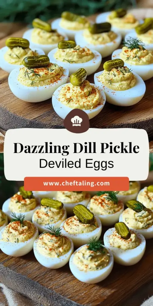 Elevate your appetizer game with this Dill Pickle Deviled Eggs recipe that puts a unique twist on a classic favorite. Enjoy the tangy crunch of dill pickles combined with creamy perfection, making these deviled eggs a hit at any gathering. Perfect for picnics, holidays, or casual get-togethers, this simple yet flavorful recipe is easy to customize. Click through to explore how to make these delightful bites and impress your guests!