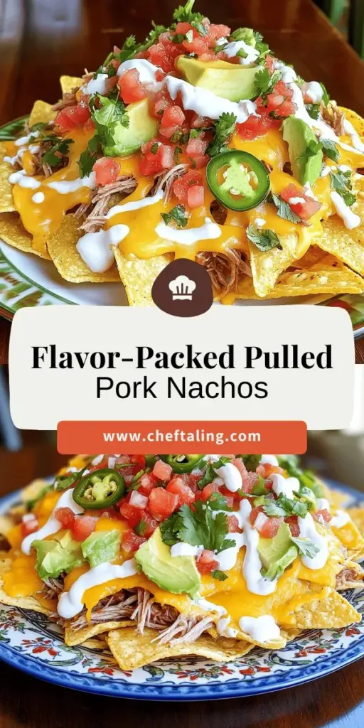 Upgrade your snack game with delicious pulled pork nachos loaded with flavorful toppings! This ultimate crowd-pleaser combines smoky, tender pulled pork, crunchy tortilla chips, and gooey cheese, making it perfect for parties or casual get-togethers. Learn how to create the ideal nacho experience with tips on toppings and customization options to suit everyone’s taste. Click through to explore the full recipe and wow your guests!