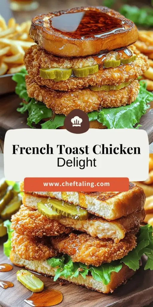 Elevate your brunch with this delicious French Toast Fried Chicken Sandwich that perfectly balances sweet and savory flavors! This easy recipe guides you through creating mouthwatering fried chicken, fluffy French toast, and the ideal toppings for a delightful meal. Perfect for gatherings or a cozy day at home, grab your apron and click to explore the full recipe that will wow your taste buds and impress your guests!