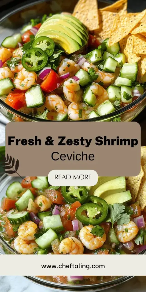 Impress your guests with a fresh and flavorful easy shrimp ceviche recipe that's perfect for any occasion! This simple dish features delicious shrimp marinated in zesty lime juice, tossed with crunchy veggies, and customizable with creative twists like mango or avocado. Learn the essential ingredients, preparation tips, and serving ideas to elevate your ceviche game. Click through to explore the full recipe and get ready to dive into vibrant flavors!