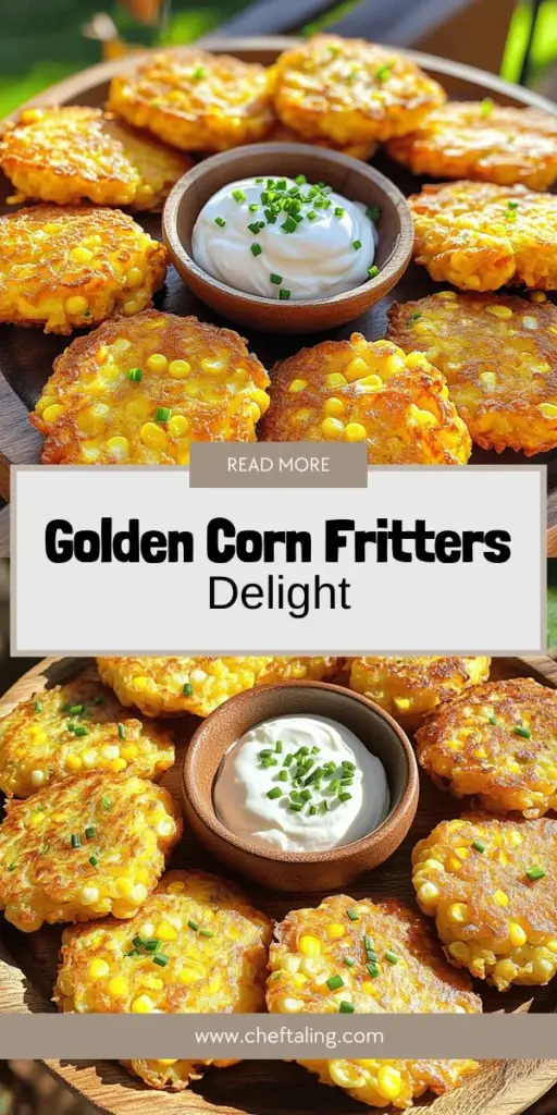 Savor the taste of homemade golden sweet corn fritters with this easy recipe! Perfect as an appetizer, snack, or side dish, these fritters combine fresh corn with simple ingredients for a delicious, crispy treat. Discover tips for perfect frying and serving suggestions that will impress your guests. Elevate your meal with this versatile dish that everyone will love. Click through to explore the full recipe and start cooking today!