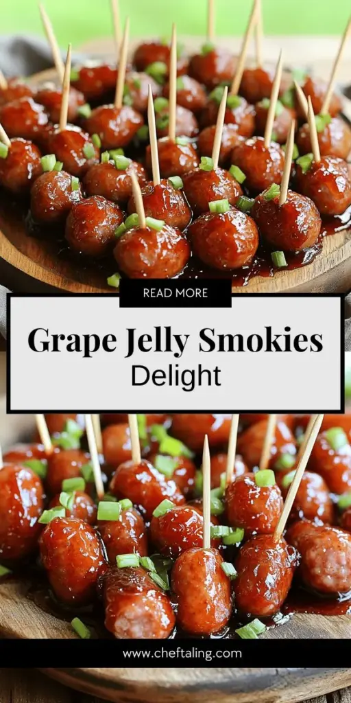 Looking for a simple and tasty treat to wow your guests? Crockpot Grape Jelly Smokies are your answer! With just two main ingredients, you can create a delicious dish that's perfect for parties and gatherings. These sweet and savory bites are easy to make and sure to impress. Check out the full recipe to learn how to whip up this crowd-pleaser in your slow cooker today! Enjoy a fun and flavorful snack everyone will love.