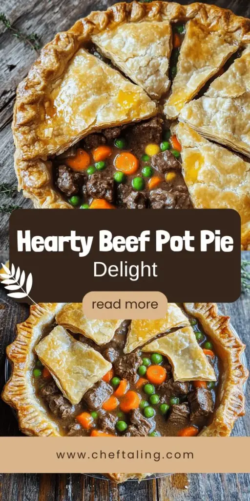 Indulge in the ultimate comfort food with this satisfying beef pot pie recipe that combines tender beef, fresh veggies, and a flaky crust for an unforgettable meal. Perfect for cozy dinners or impressing guests, this easy recipe includes essential ingredients, step-by-step cooking tips, and delicious variations to suit everyone's taste. Click through to explore the full recipe and elevate your mealtime experience with this hearty dish!