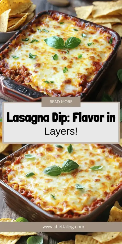 Indulge in the ultimate comfort food with our layered lasagna dip, a delightful twist on the classic favorite! This warm, gooey appetizer combines the rich flavors of ground beef, savory sausage, creamy ricotta, and melty mozzarella, all packed into a shareable dip. Perfect for game nights or family gatherings, this recipe makes enjoying lasagna easier than ever. Click through to discover how to create this mouthwatering layered lasagna dip that's sure to impress your guests!