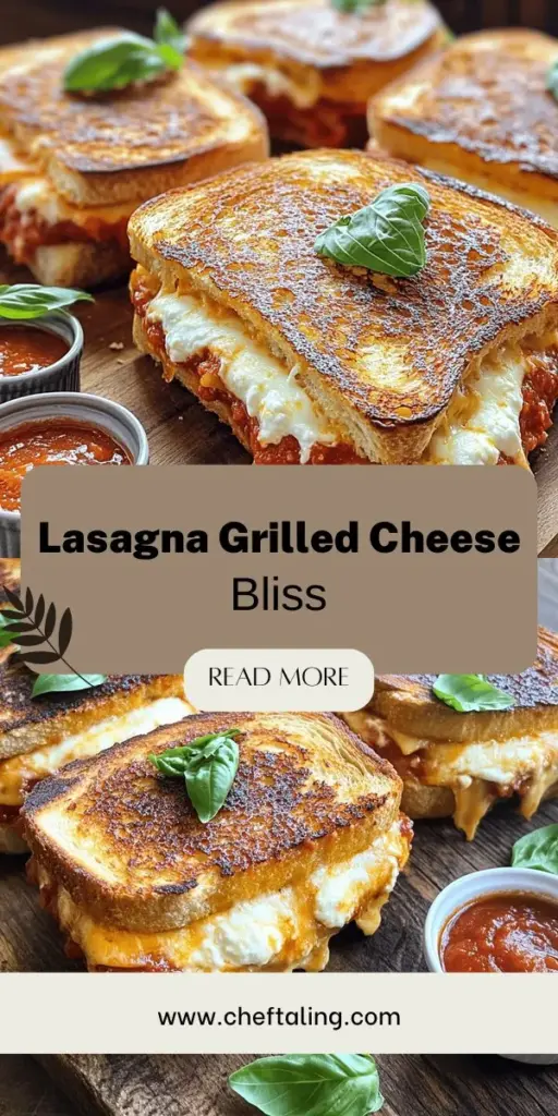 Elevate your comfort food game with the irresistible Lasagna Grilled Cheese! This mouthwatering fusion of classic lasagna and gooey grilled cheese brings together rich flavors and textures in a satisfying sandwich that’s perfect for any occasion. Discover how to make this delightful dish with simple ingredients and customizable options to suit your taste. Click through to explore the full recipe and bring warmth and creativity to your table!