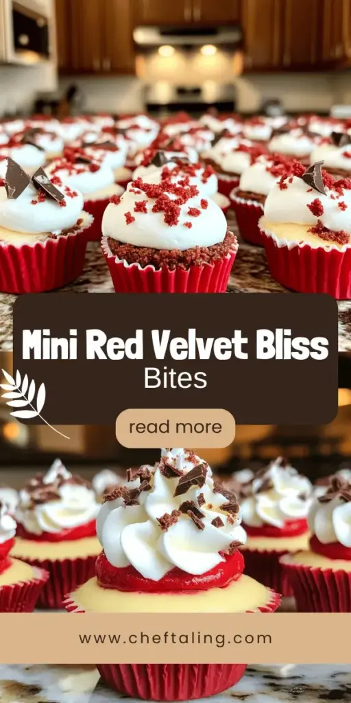 Impress your friends and family with mini red velvet cheesecakes, the perfect bite-sized dessert for any occasion! These delicious treats combine the rich flavors of red velvet cake with creamy cheesecake, creating an irresistible delight. Discover expert tips on ingredients, baking, and creative serving ideas that make these desserts a standout on your table. Click through to explore the full recipe and start creating these dreamy desserts today!