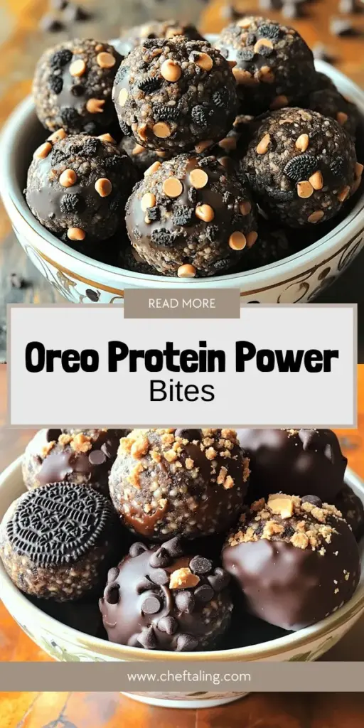 Satisfy your sweet tooth with these delicious Oreo Protein Balls! This fun and easy snack recipe combines the classic taste of Oreos with a healthy twist, perfect for a quick treat or post-workout boost. Packed with protein and customizable to fit your dietary needs, you'll love how simple they are to make. Discover the full recipe and tips for storing your tasty creations by clicking through to explore!