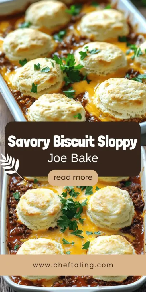 Experience a delicious twist on classic comfort food with the Butter Swim Biscuit Sloppy Joe Bake recipe! This easy dish brings together savory ground meat, tangy Sloppy Joe sauce, and fluffy buttery biscuits, all baked to perfection in under an hour. Perfect for busy families or gatherings, it’s sure to be a hit! Don't miss out—click through to explore the full recipe and discover how to create this cozy meal that everyone will love!