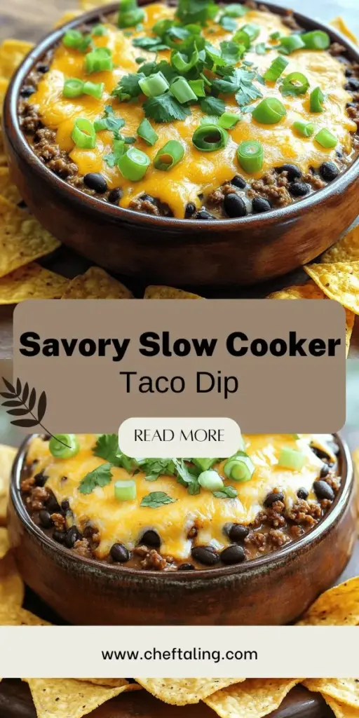 Elevate your gatherings with our irresistible Slow Cooker Taco Dip that promises to be the highlight of any party! This beloved appetizer combines savory meats, creamy cheeses, and zesty spices in a convenient slow cooker, allowing you to enjoy the festivities while it cooks. Perfect for game days or cozy nights in, this dip is both a crowd-pleaser and easy to customize. Click through to explore the delicious recipes and tips that will make your next gathering unforgettable!