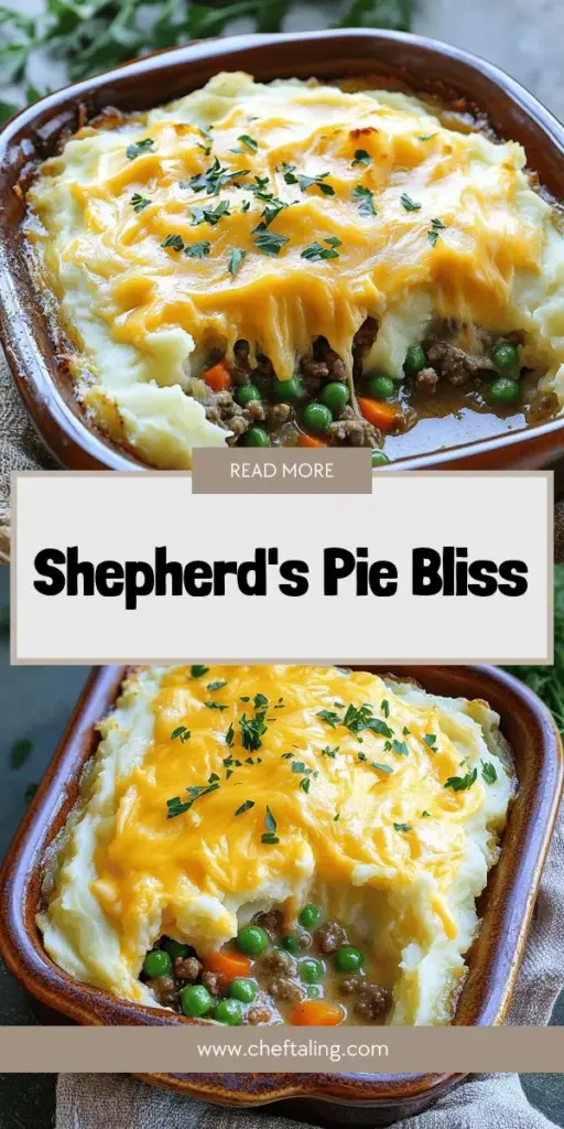 Discover the ultimate comfort food with our Savory Shepherd's Pie Delight recipe! This hearty dish features tender meat, fresh vegetables, and a creamy mashed potato topping that will warm your heart. Whether you choose ground lamb for a classic taste or ground beef for a milder flavor, this customizable recipe is perfect for family dinners or gatherings with friends. Click through now to explore this delicious recipe and bring a taste of nostalgia to your table!