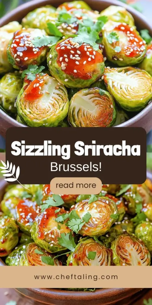 Elevate your meals with our irresistible Sweet Sriracha Brussels Sprouts recipe! This dish perfectly balances sweet and spicy flavors, transforming Brussels sprouts into a gourmet side that's both healthy and delicious. Packed with nutrients and easy to make, it's perfect for any occasion. Ready to impress your family and friends? Click to explore the full recipe and discover tips for creating these delightful bites that everyone will love!