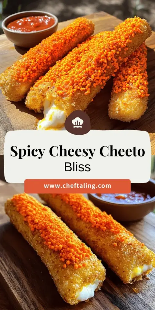 Craving a snack adventure? Try out these Hot Cheeto Mozzarella Sticks for a mouthwatering twist on a classic favorite! These irresistible treats feature gooey mozzarella cheese encased in a crunchy, spicy Hot Cheetos coating, providing a perfect balance of flavor and texture. They're perfect for parties, game days, or simply indulging at home. Click through to discover the full recipe and elevate your snacking game with this deliciously fun treat!