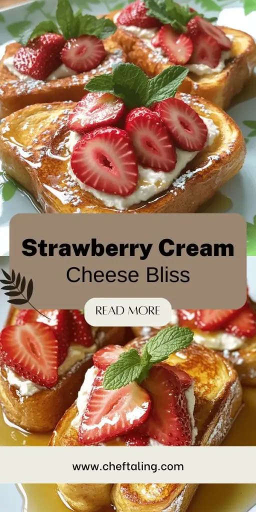 Elevate your breakfast with this Cream Cheese Strawberry Stuffed French Toast Delight! This scrumptious recipe blends rich cream cheese, fresh strawberries, and thick slices of brioche to create a mouthwatering treat that's perfect for brunch. Follow my simple steps and discover fun variations to make it your own. Ready to impress your family and friends? Click through now for the full recipe and tips to create a memorable meal they'll love!