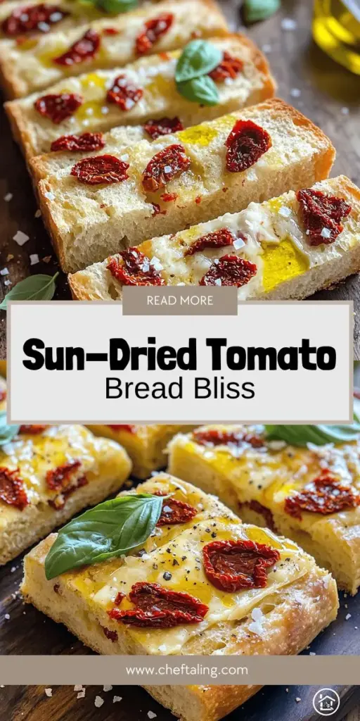 Discover the incredible flavors of Sun-Dried Tomato Delight Bread, the perfect homemade treat for any occasion. This easy recipe combines sun-dried tomatoes, fresh basil, and Parmesan cheese to create a deliciously unique loaf that will elevate your meals. Enjoy it fresh, as a side, or in your favorite sandwiches while embracing the health benefits of homemade bread. Click to explore the full recipe and start your baking adventure today!