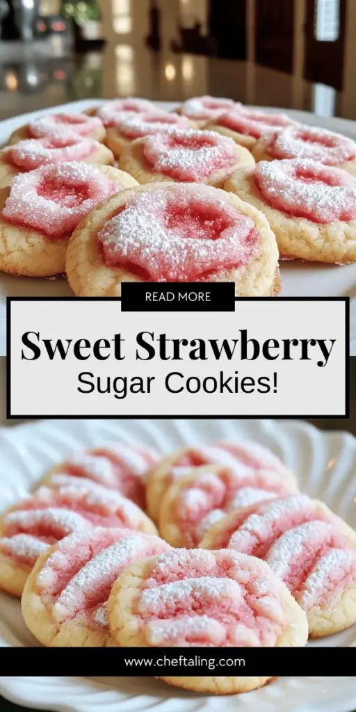 Craving a delightful dessert? Discover the magic of Irresistible Strawberry Sugar Cookies! This easy recipe combines the sweetness of fresh strawberries with a soft, chewy texture that will have everyone coming back for more. Perfect for any occasion, these cookies are not only delicious but also simple to make. Dive into the full recipe to unlock tips, tricks, and variations for your ideal strawberry cookie treat. Click now and start baking your sweet masterpiece!