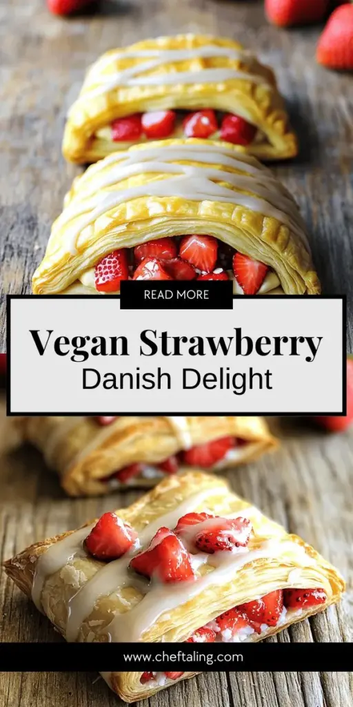 Indulge in the deliciousness of a Vegan Strawberry Cream Danish, a tasty bakery treat you can easily make at home! This delightful pastry pairs sweet strawberries with a creamy filling wrapped in flaky dough. Perfect for vegans or anyone craving a sweet dessert, this recipe guides you step-by-step to ensure your pastries come out perfectly every time. Click to explore the full recipe and elevate your baking game today!