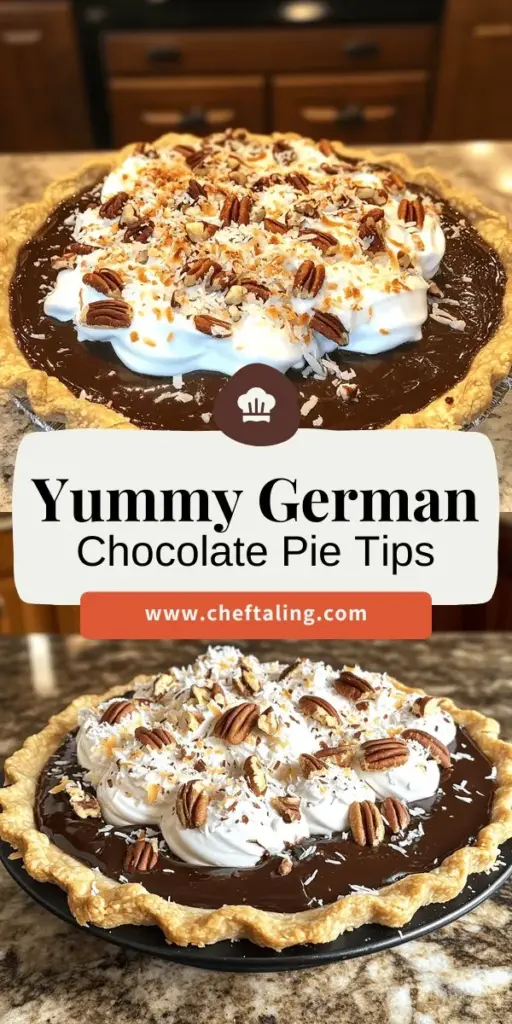 Discover the delight of baking a German Chocolate Pie with this simple guide! From essential ingredients to foolproof tips, you'll learn everything you need for this rich and sweet treat that combines chocolate, coconut, and pecans. Perfect for both new bakers and pie enthusiasts, this post offers unique twists and serving suggestions to elevate your dessert. Click through to explore delicious recipes and start your baking adventure today!