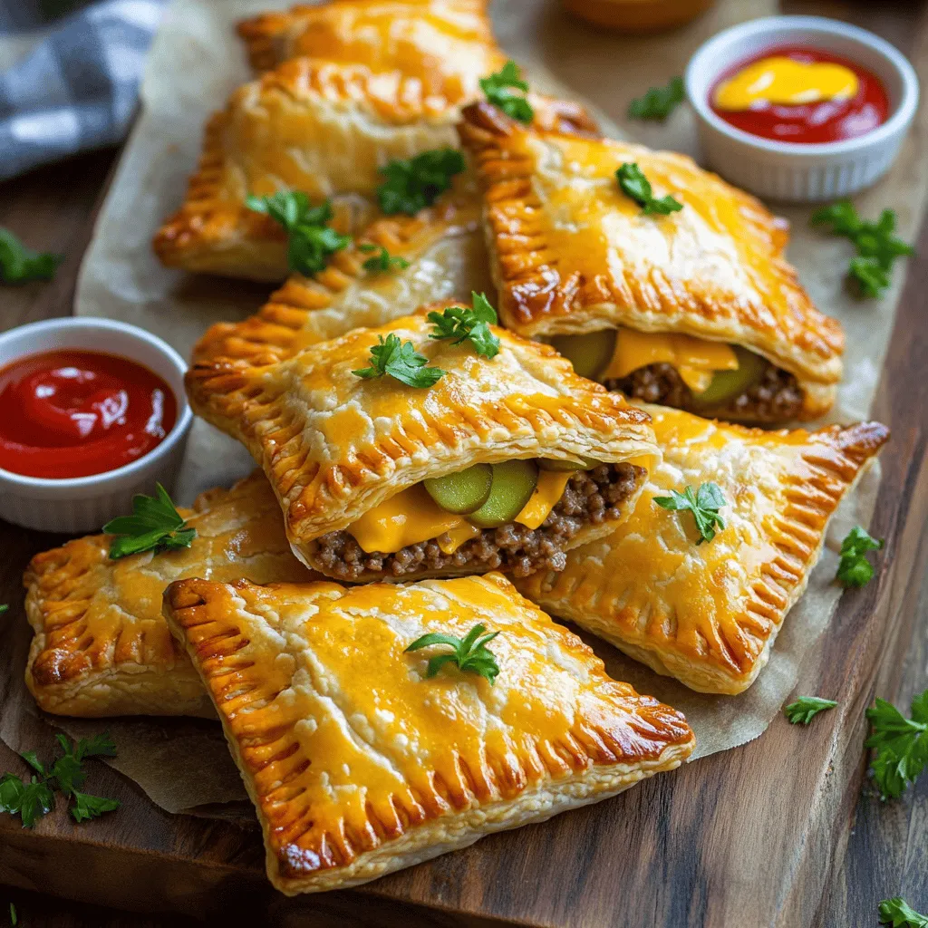 Cheeseburger hand pies are fun snacks. They mix the classic cheeseburger in a portable form. You can hold them in one hand and eat them easily. These hand pies have a flaky crust and a tasty beef filling. The best part? You can make them at home!