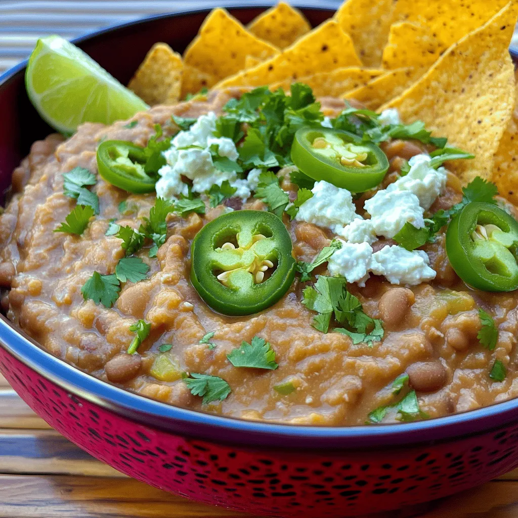 Canned refried beans are cooked beans that are mashed and then canned. They typically use pinto or black beans for the creamy texture. You can find them in most grocery stores. These beans are not only tasty but also packed with nutrition.