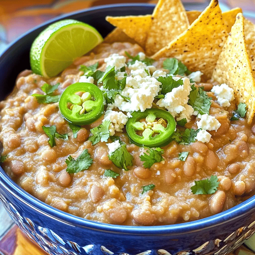 Canned refried beans are cooked beans that are mashed and then canned. They typically use pinto or black beans for the creamy texture. You can find them in most grocery stores. These beans are not only tasty but also packed with nutrition.