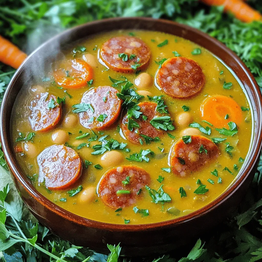 Creamy Bean Soup with Kielbasa: A Comforting Delight for Every Occasion