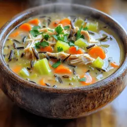 There’s something inherently comforting about a warm bowl of soup, especially on a chilly day. Chicken Wild Rice Soup embodies this idea perfectly, offering a delightful blend of flavors and textures that not only warms the body but also nourishes the soul. This recipe is a go-to for many families, whether it’s a snowy winter evening or a rainy autumn afternoon. The creamy, rich broth filled with tender chicken, hearty wild rice, and vibrant vegetables makes it an ideal choice for both casual weeknight dinners and special gatherings.