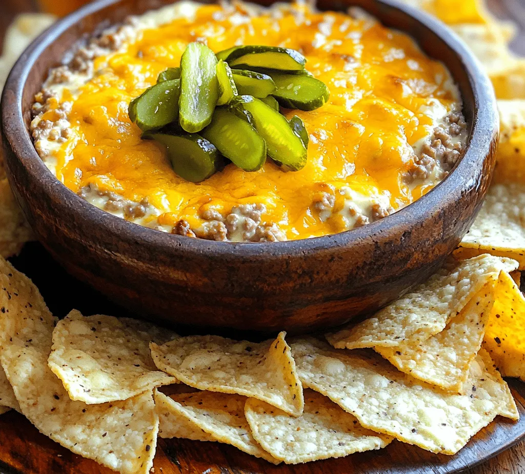 If you’re on the lookout for a crowd-pleasing appetizer that tantalizes taste buds and keeps guests coming back for more, look no further than the Cheeseburger Dip Delight. This creamy, savory dip is a unique twist on the classic cheeseburger, bringing all the beloved flavors of this iconic dish into a dippable form. Whether you’re hosting a game day party, a casual get-together, or simply craving a delicious snack, this dip is bound to be the star of the show.