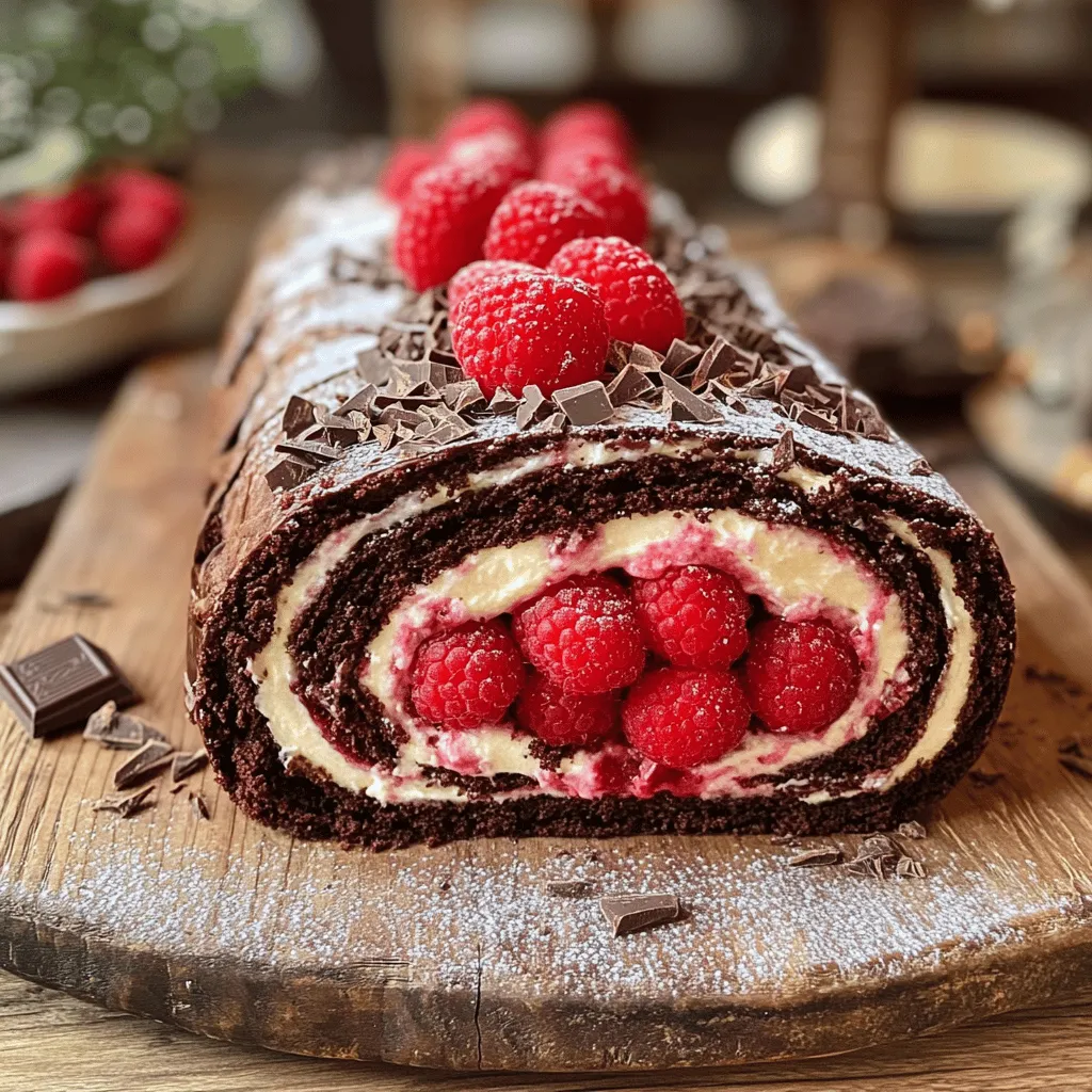 To make a raspberry chocolate swiss roll, you need some basic ingredients. First, gather four large eggs. They should be at room temperature for the best rise. Next, use 100 grams of granulated sugar. This sweetens your cake and helps it stay soft.