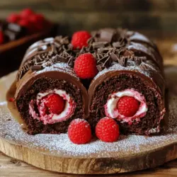 To make a raspberry chocolate swiss roll, you need some basic ingredients. First, gather four large eggs. They should be at room temperature for the best rise. Next, use 100 grams of granulated sugar. This sweetens your cake and helps it stay soft.