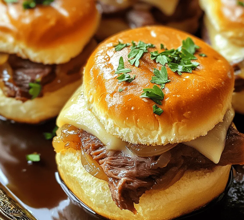 French Dip Sliders are becoming a crowd favorite for many gatherings, family meals, and casual get-togethers. These delightful mini sandwiches pack all the savory goodness of a traditional French Dip sandwich into a manageable, bite-sized form. Their popularity can be attributed to their convenience, unique flavor profile, and the communal aspect of slider-style servings, making them perfect for sharing.