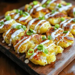 Garlic Cajun smashed potatoes are a fun twist on classic mashed potatoes. They are crispy on the outside and soft on the inside. These potatoes are full of flavor thanks to garlic and Cajun seasoning. The recipe is easy and perfect for any meal.