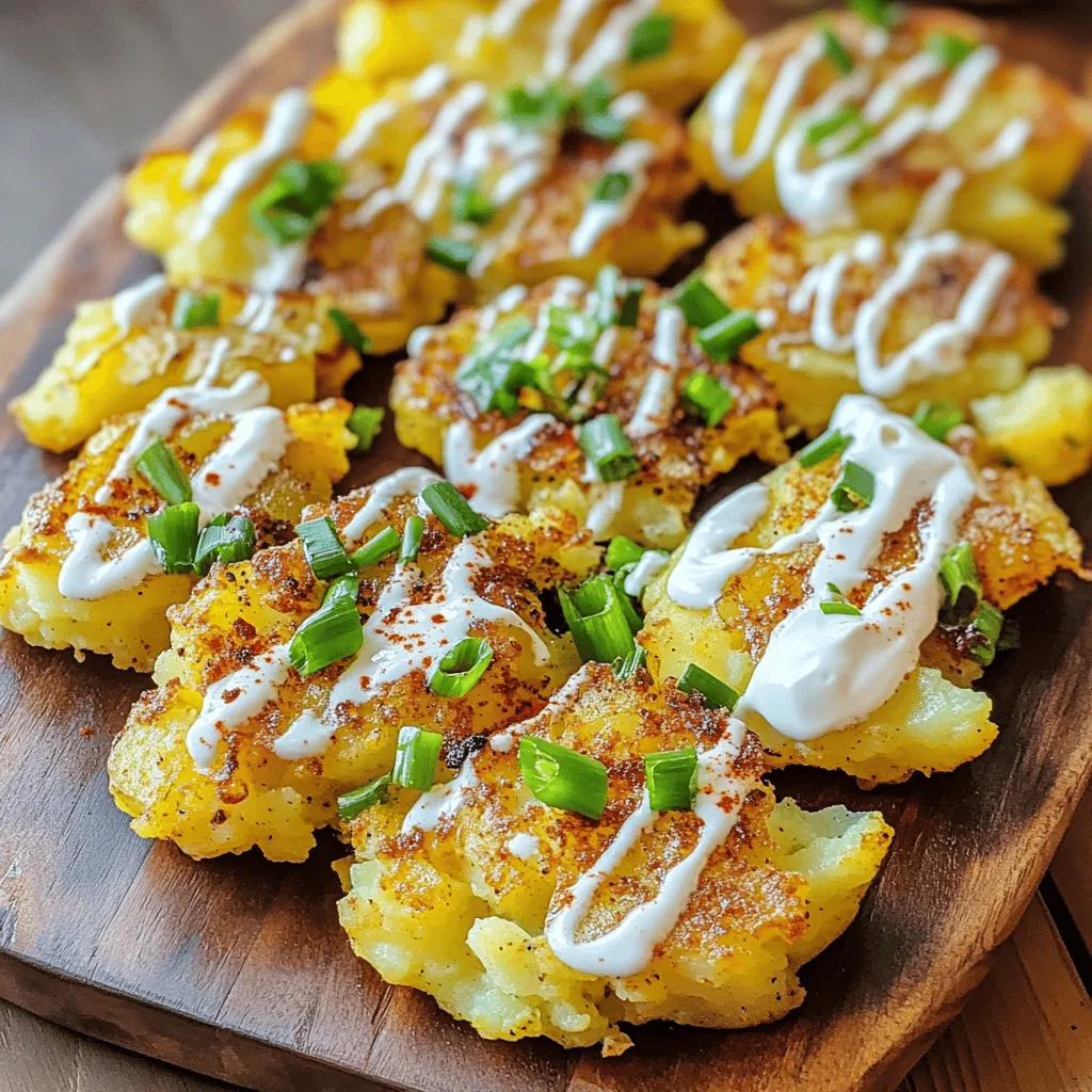 Garlic Cajun smashed potatoes are a fun twist on classic mashed potatoes. They are crispy on the outside and soft on the inside. These potatoes are full of flavor thanks to garlic and Cajun seasoning. The recipe is easy and perfect for any meal.