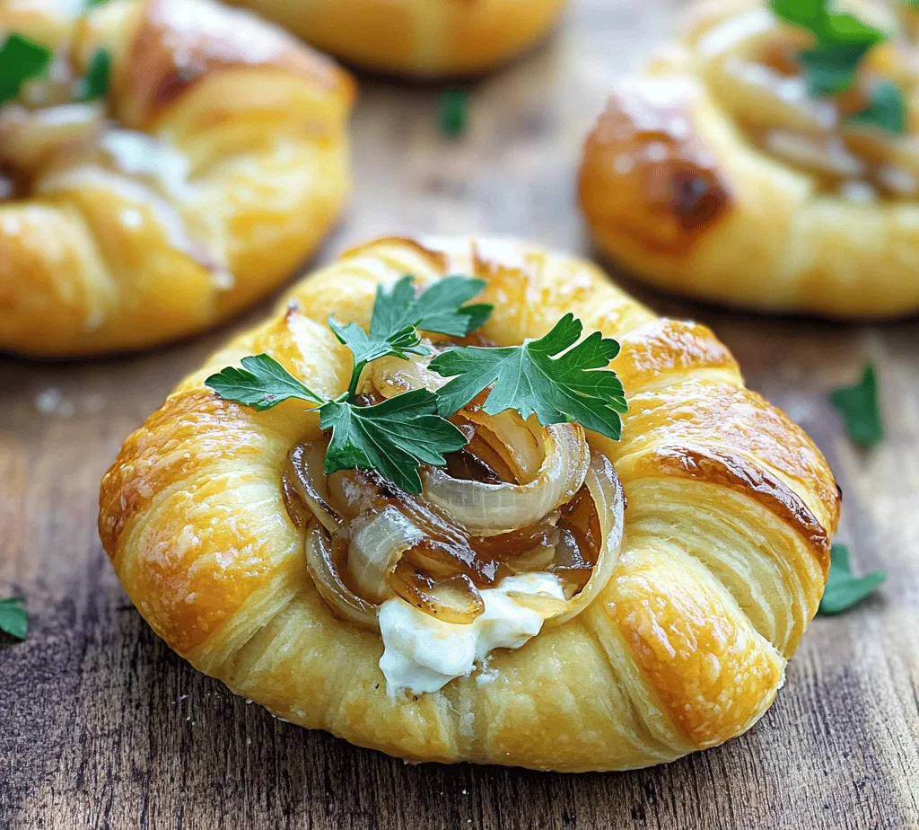 If you are a fan of the classic French onion soup, get ready to be amazed by a delightful reinterpretation of this beloved dish: French Onion Bombs. These savory, cheesy delights encapsulate all the comforting flavors of traditional French onion soup, cleverly encased in a golden, flaky dough. Perfect for gatherings or as a satisfying snack, French Onion Bombs are sure to impress your guests and family alike. Their versatile nature allows them to shine as a hearty appetizer, a fun party treat, or even a cozy dinner option.