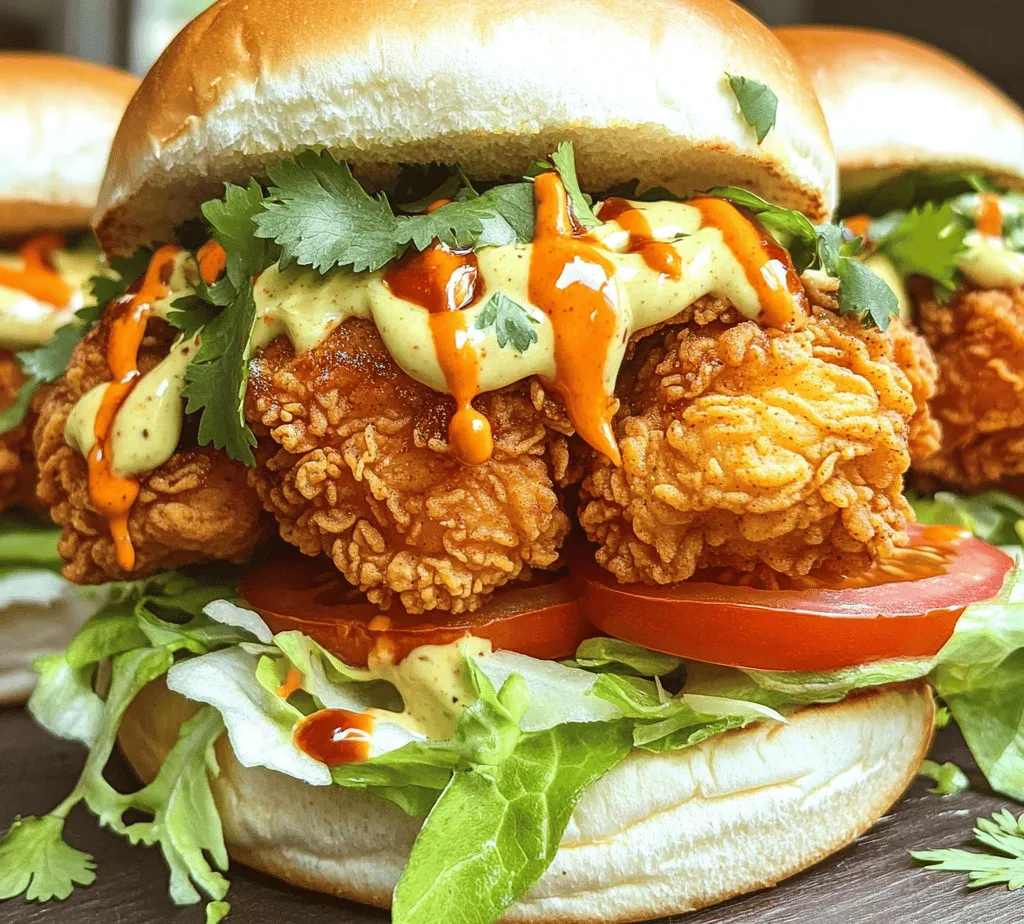 The Bang Bang Chicken Sandwich is a culinary masterpiece that tantalizes the taste buds with its spicy crunch and creamy goodness. Perfectly tender chicken coated in a crispy crust, slathered with a creamy, zesty sauce, and topped with fresh vegetables, all nestled between soft sandwich buns, makes this dish a standout for any meal occasion. Whether you are preparing a quick weeknight dinner or hosting a gathering with friends, this sandwich is sure to impress.