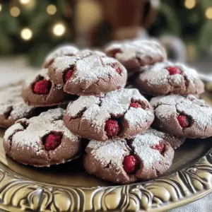 To make raspberry cocoa crinkles, you need simple yet flavorful ingredients. The main ingredients include flour, cocoa powder, baking powder, and salt. These form the base of the cookie.