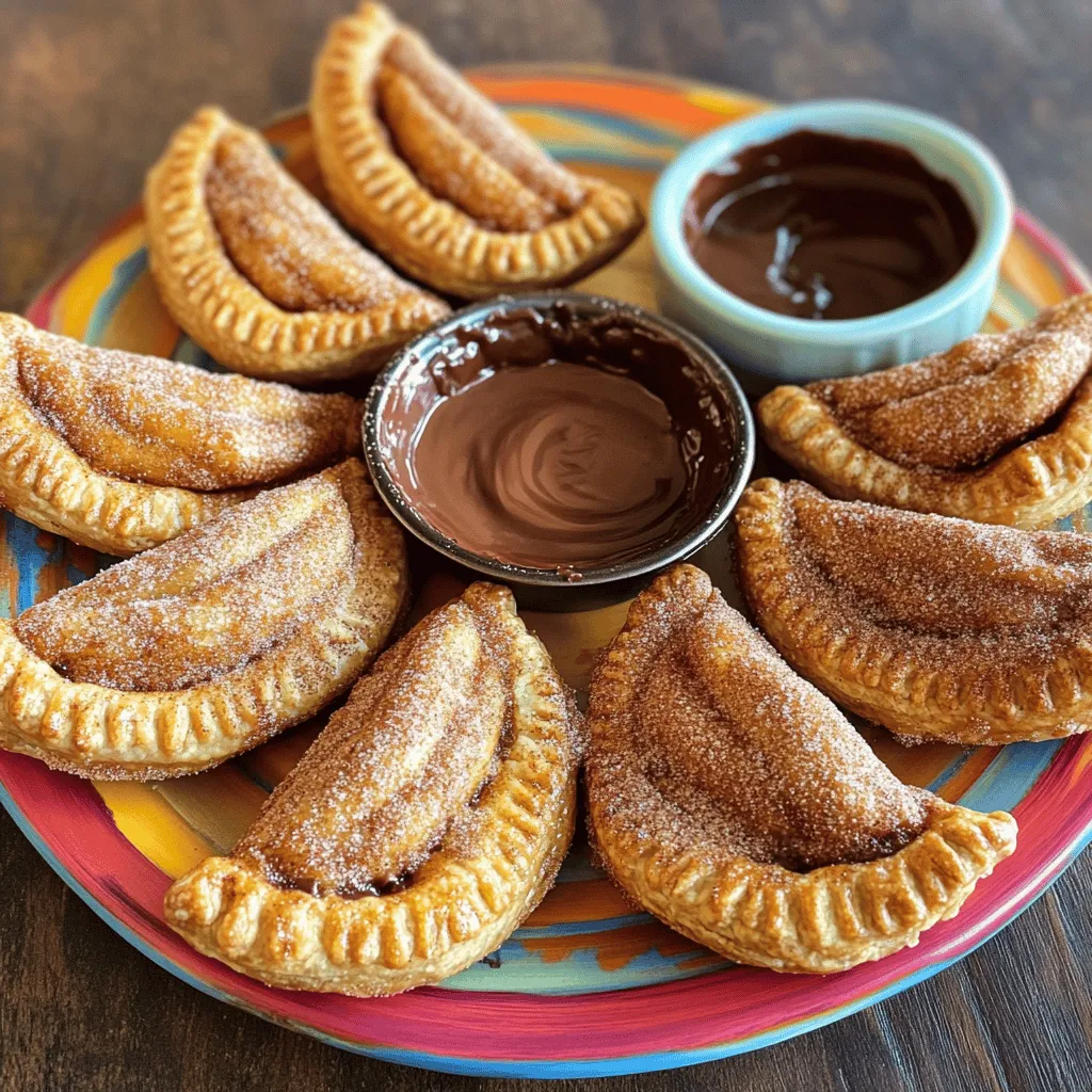 Chocolate churro pies blend two favorites: churros and pies. They offer a crispy outside with a rich chocolate filling. This dessert is fun to make and even more fun to eat.