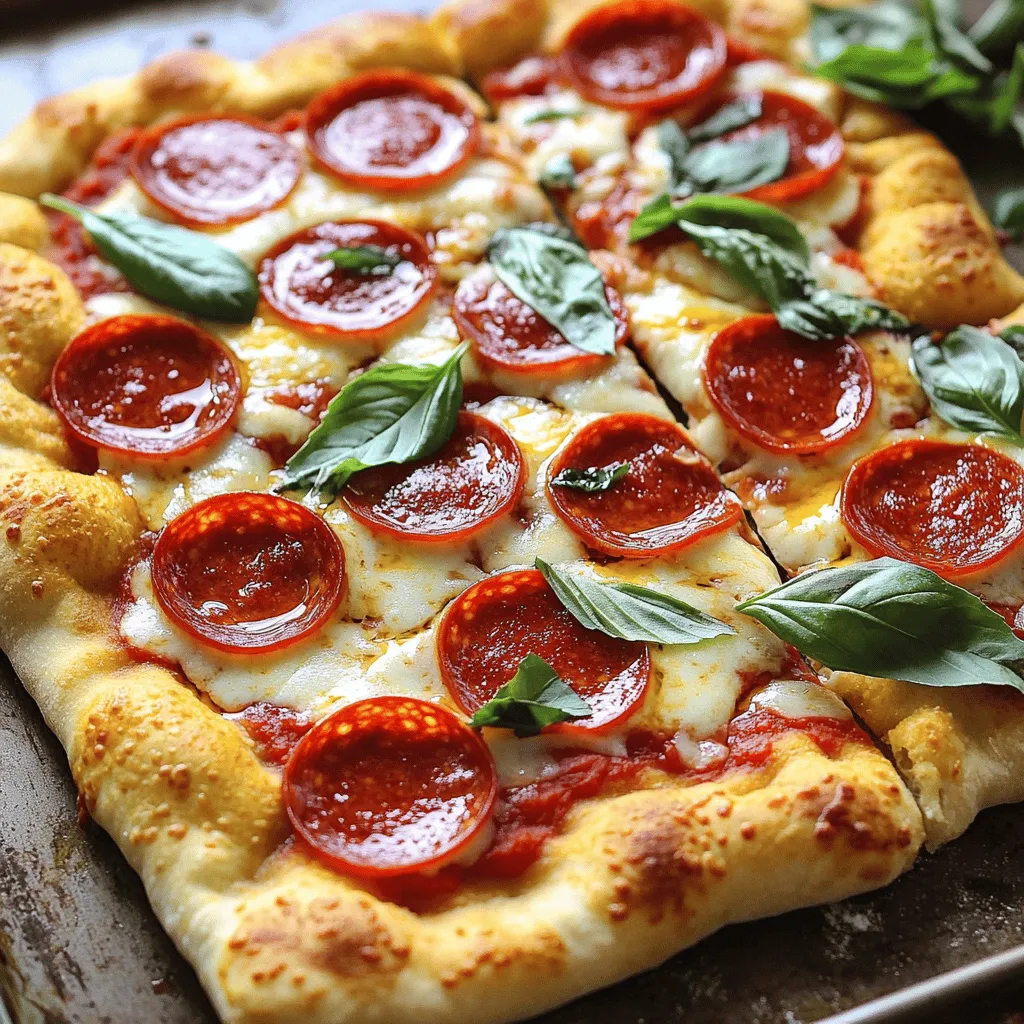 Focaccia pepperoni pizza is a treat that combines great taste and ease. To make this dish, you need a few key ingredients.