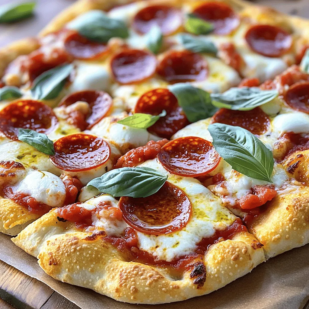 Focaccia pepperoni pizza is a treat that combines great taste and ease. To make this dish, you need a few key ingredients.