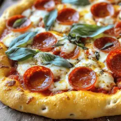 Focaccia pepperoni pizza is a treat that combines great taste and ease. To make this dish, you need a few key ingredients.