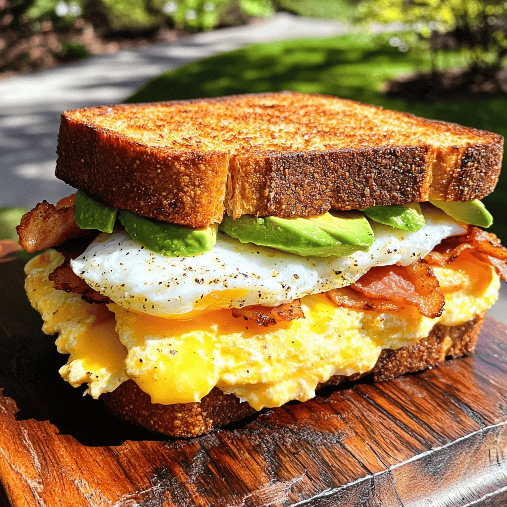 To make a great breakfast sandwich, you need good ingredients. A homemade breakfast sandwich can be simple and tasty. The base often starts with bread. I love using whole grain bread. It adds a nice crunch and flavor.