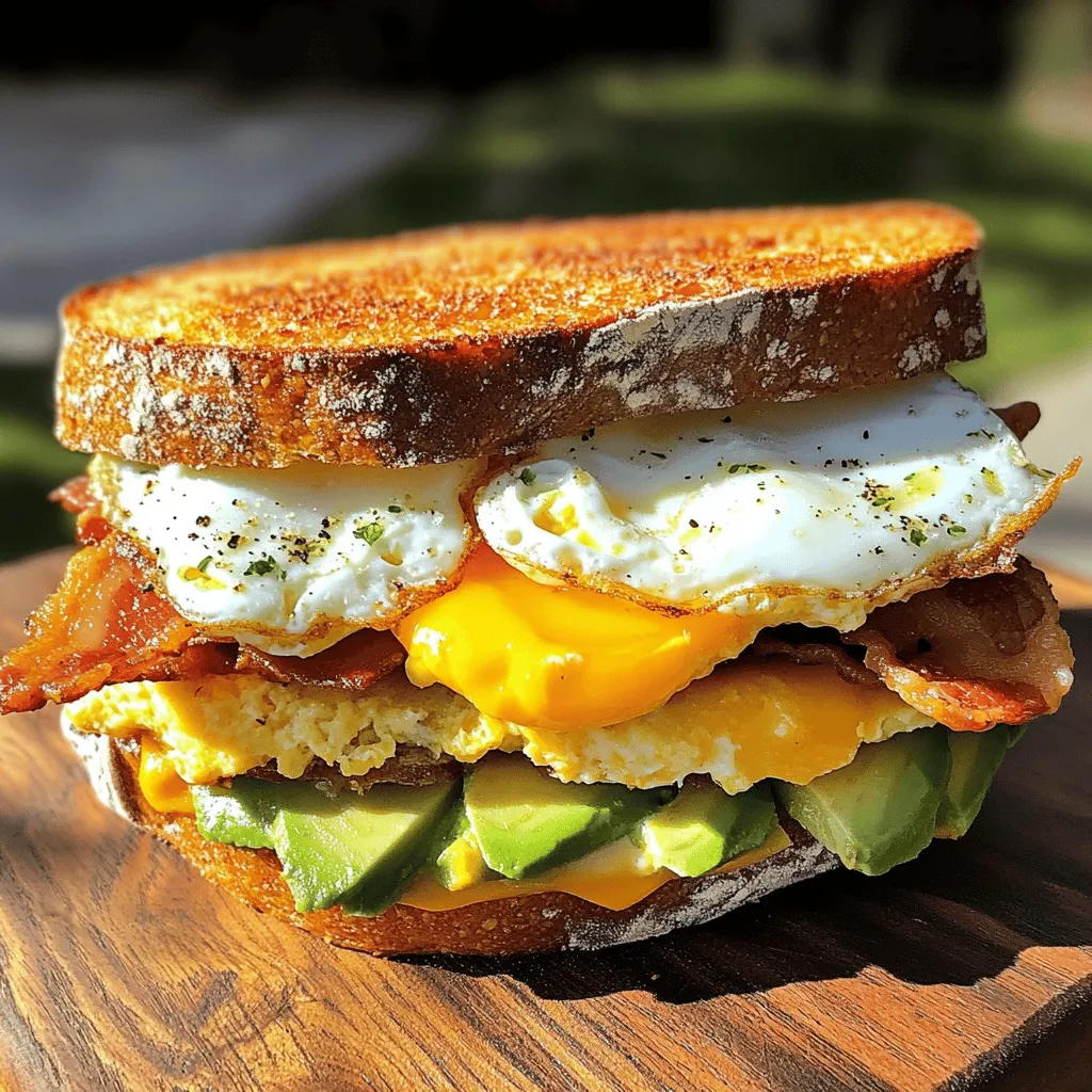 To make a great breakfast sandwich, you need good ingredients. A homemade breakfast sandwich can be simple and tasty. The base often starts with bread. I love using whole grain bread. It adds a nice crunch and flavor.