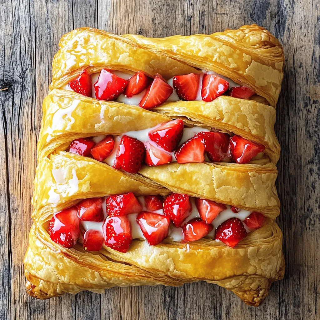 To make a Vegan Strawberry Cream Danish, you will need a few key ingredients.