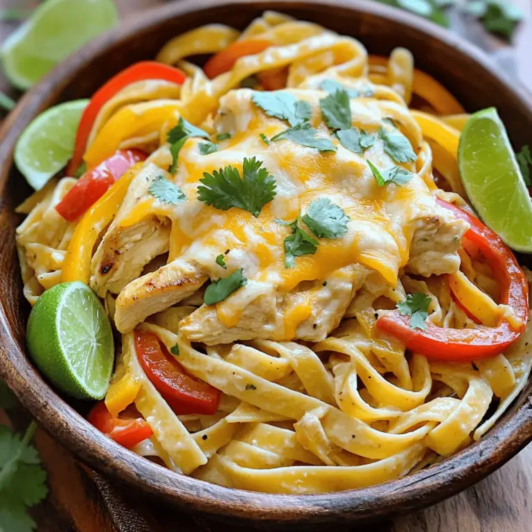 When preparing your Chicken Fajita Pasta, timing is essential, especially when it comes to adding garlic. To maximize its flavor, garlic should ideally be added after the vegetables have begun to soften but before they reach full tenderness. This allows the garlic to infuse the oil and the dish with its aromatic qualities without burning, which can lead to a bitter taste. A good rule of thumb is to add minced garlic to the pan about 30 seconds to 1 minute before you’re ready to combine it with the other ingredients. This ensures that the garlic becomes fragrant and slightly golden without overcooking.