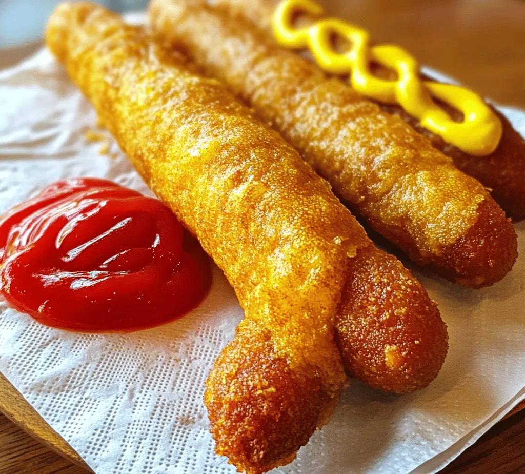 Chicago Style Corn Dogs are a beloved American street food that effortlessly marries the flavors of a savory hot dog with a rich, golden cornmeal batter. This delightful snack, often found at fairs, food festivals, and sporting events, represents a classic piece of American culinary culture. With their irresistible crunch and juicy interior, corn dogs have garnered a fanbase across the nation, making them a staple at summer barbecues and family gatherings alike.