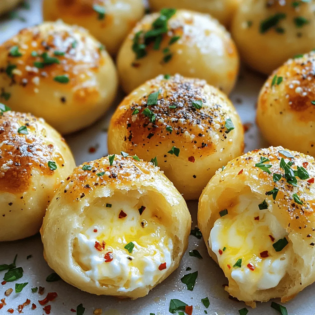 Cheesy garlic bombs are tasty little bites filled with rich cheese and garlic. They are loved for their gooey center and crispy outside. These bombs are a fun way to enjoy cheese in a new way. You can make them easily at home, which adds to their charm.