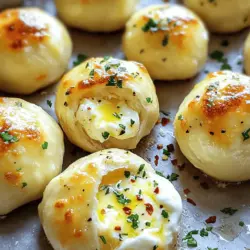 Cheesy garlic bombs are tasty little bites filled with rich cheese and garlic. They are loved for their gooey center and crispy outside. These bombs are a fun way to enjoy cheese in a new way. You can make them easily at home, which adds to their charm.