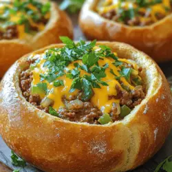 To create the perfect Bread Bowl Sloppy Joes, it's essential to understand the role each ingredient plays in achieving the dish's signature flavor and texture. Here's a closer look at the main components: