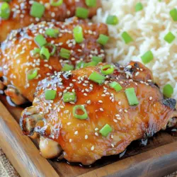 Sticky Honey Garlic Chicken Thighs Recipe